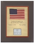 United States Flag Flown to the Moon on the Apollo 12 Mission